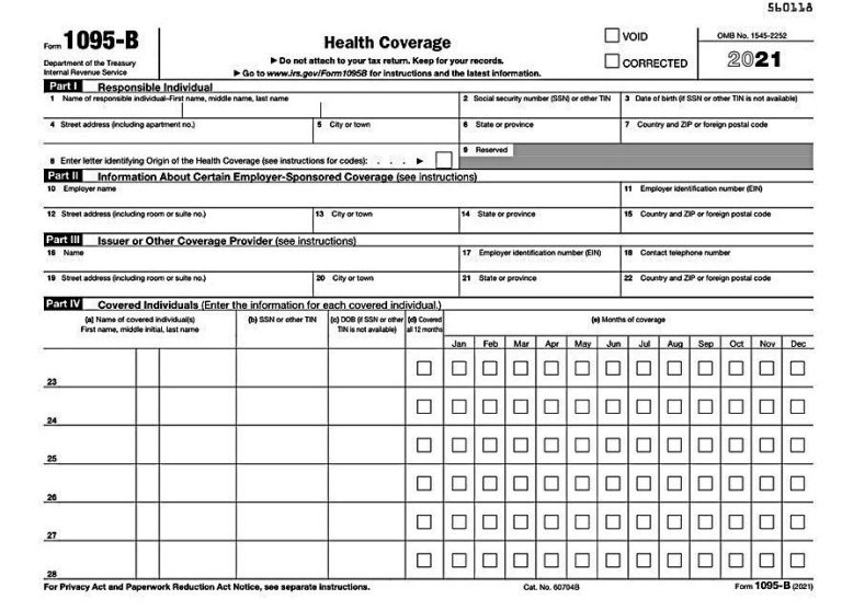 How Do I Get My 1095 B From Medicare?