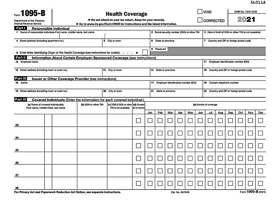 How Do I Get My 1095 B From Medicare?