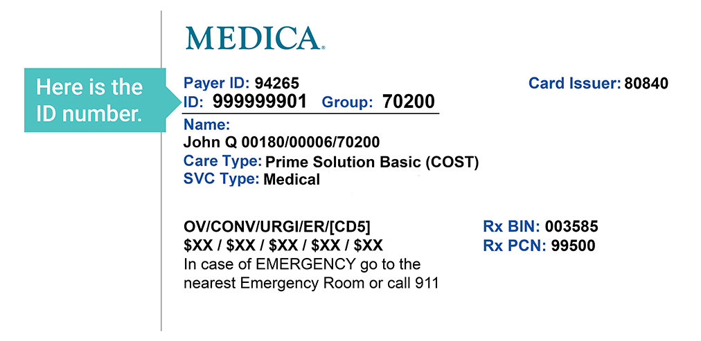 medicare id card id number